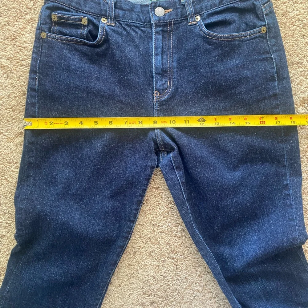 Lauren Ralph Lauren Jeans Bootcut sz 4 Dark Wash - Picture 9 of 11